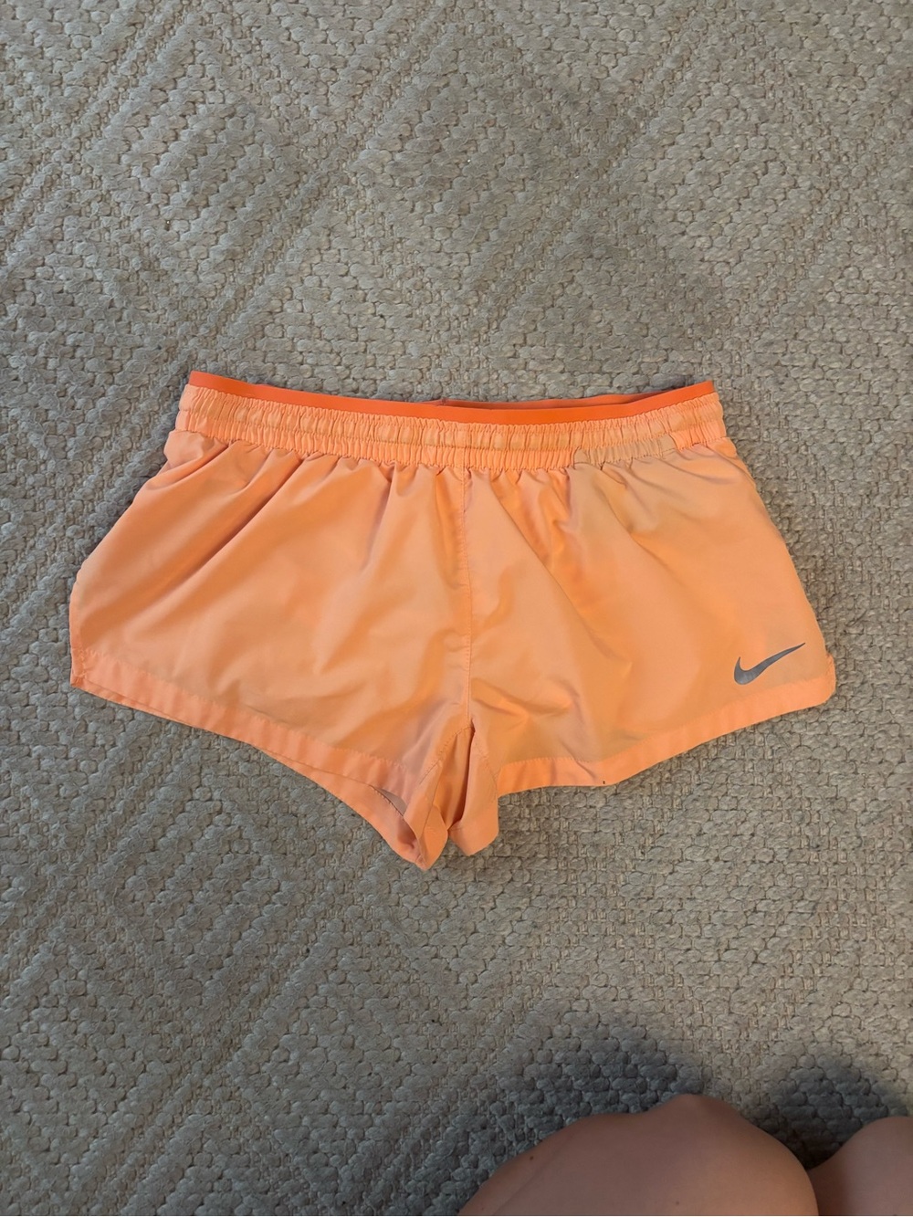 Nike Women's Peach-Orange Athletic Shorts